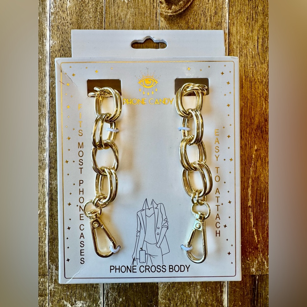 NWT - Gold Chain Phone Crossbody